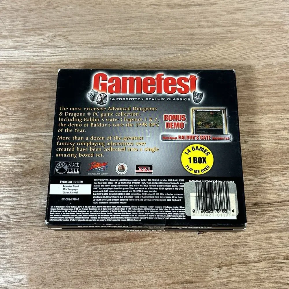 Gamefest for PC, New, 14 Forgotten Realms‎ Classics Games, Dual Jewel Sealed